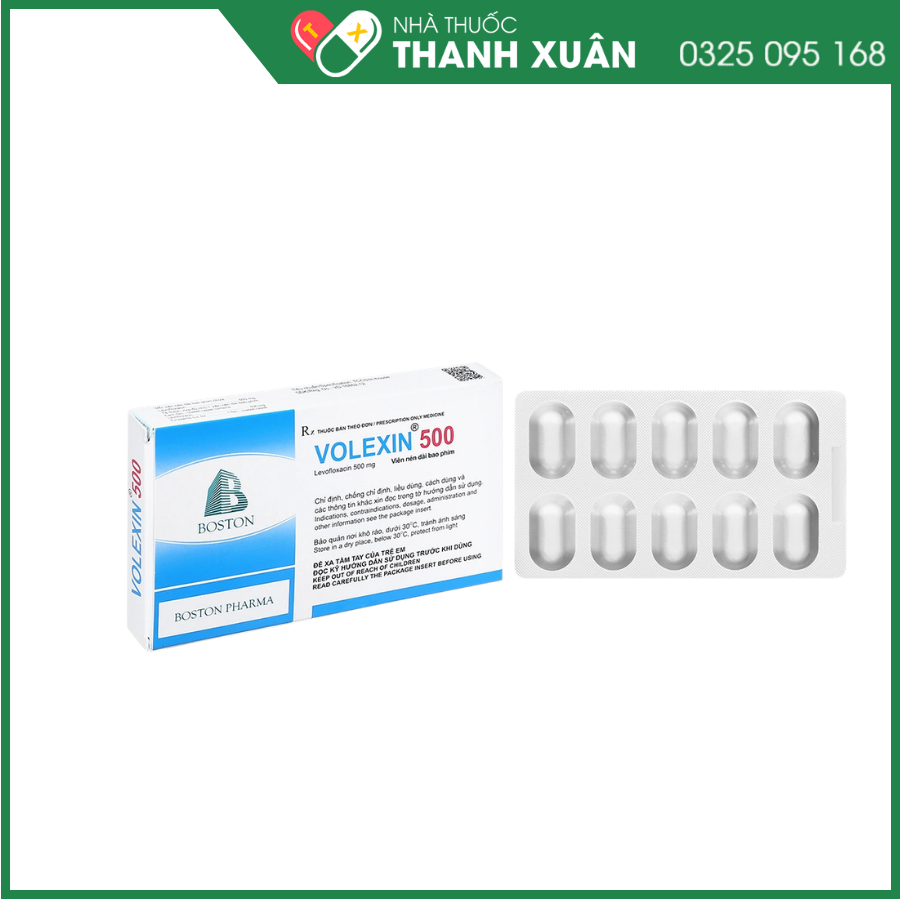 Volexin 500 - Điều trị nhiễm khuẩn do vi khuẩn nhạy cảm